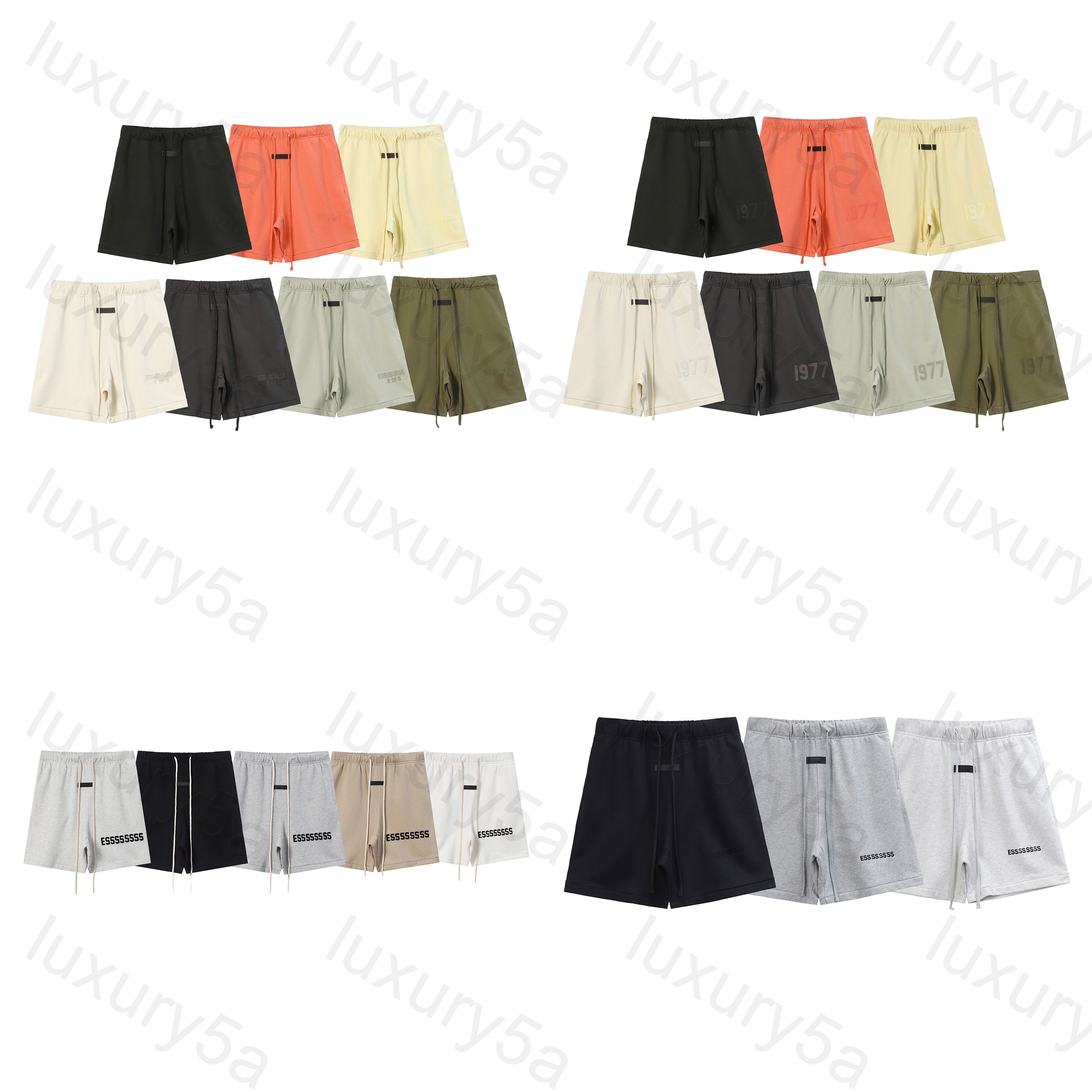 essintals designer shorts mens shorts womens shorts clothe summer fashion beach pants men high quality cotton hip hop shorts