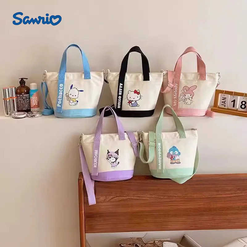 Sanrio authentic hand bill shoulder oblique cross bag to work hand commuter bucket bag ladies universal personality matching style H251216