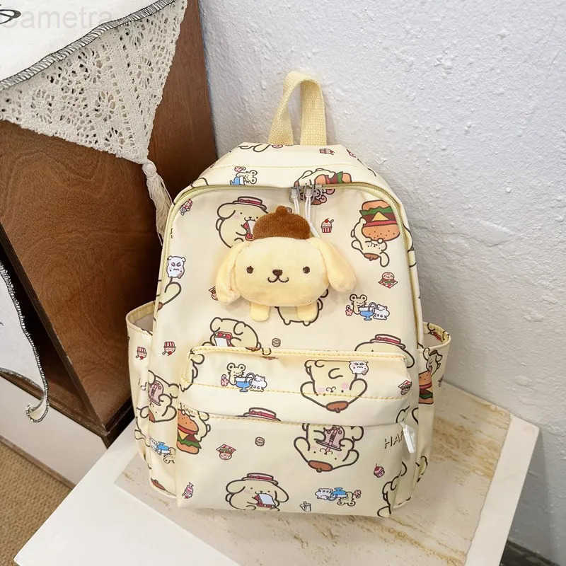Sanrio School Season Beginners Backpack for Kids Anime Kuromi Cinnamoroll Large Capacity Suitable for Boys and Girls Halloween Gift H251216