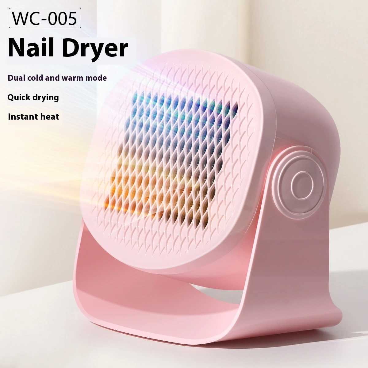 Gel Nail Polish Dryer 180 Rotating Nail Dryer Machine Hot Cold Blower for Quick Drying Nail Art Portable Hand Foot Nail CareT251216