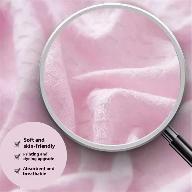 Spring and Summer Waffle Bathrobe Men and Women Sauna Clothing Sweatshirt Robe Mens Water-Absorbent Quick-Drying Homewear C251216