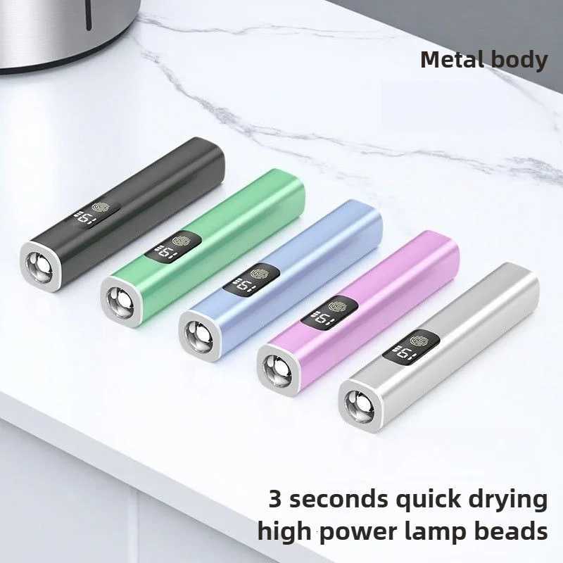 3W 5Colors Portable Quick Dry Nail Dryer Machine Mini UV LED Nail Lamp for HomeSalon Professional Nail Tool with 2Timers SeetingT251216