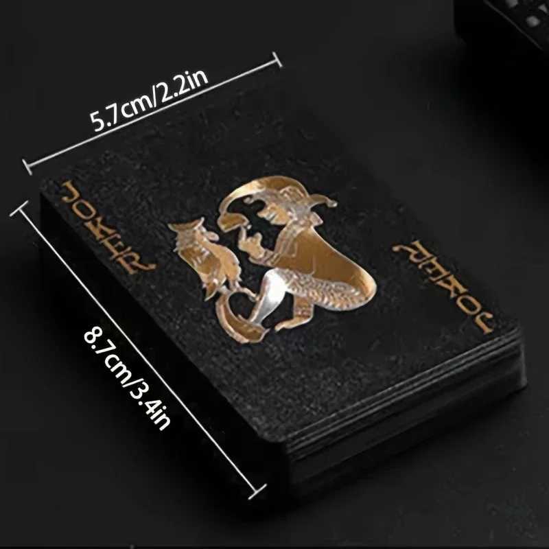 Color Black Gold silvery Playing Card Game Card Group Waterproof Suit Magic Dmagic Package Board Game Gift Collection C251216