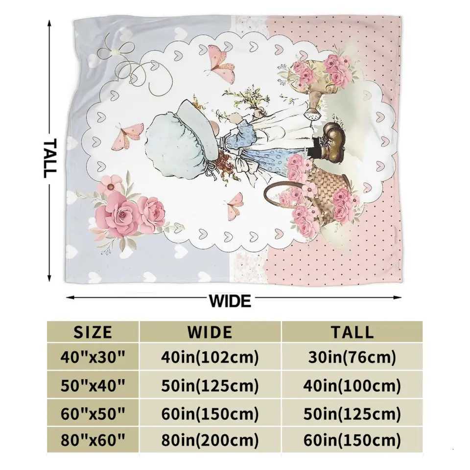 Sarah Kay With Cat Knitted Flannel Blanket Super Warm Bedding Throws for Home Decor Travel Graphic Bedspread Sofa Bed Cover H251216 - view 7