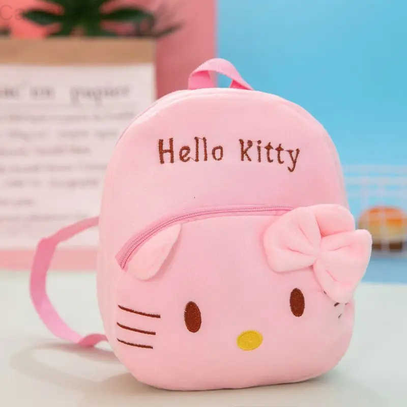 Sanrio Hello Kitty Anime Cute Backpack Cartoon Plush Backpack Kindergarten Schoolbag Kawaii Shoulders Bag Cosplay Girls Surprise Gifts H2512161