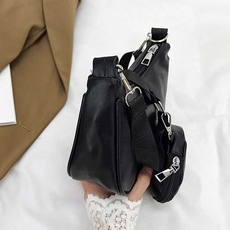 Fashion Ladies Hobos Underarm Bag Simple Women Shoulder Crossbody Bags Female Girls Small Handbags with Purse M251216