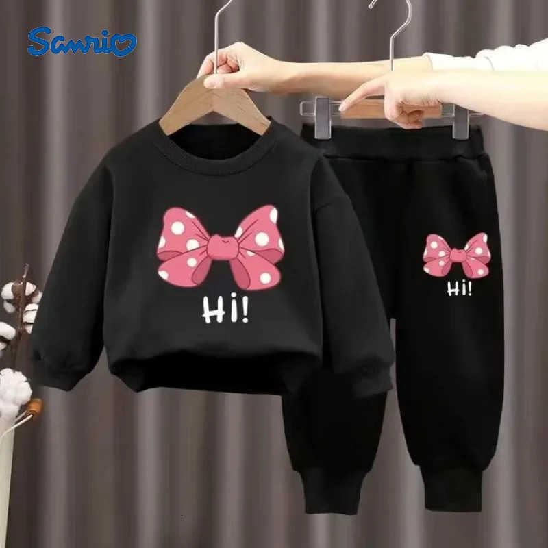 Sanrio Baby Girl Clothes Children Clothing Set 2pcs Hoodie Newborn Kids Girls Outfit Sets Toddler Cotton Long Sleeve Tops Pants Suit H251216