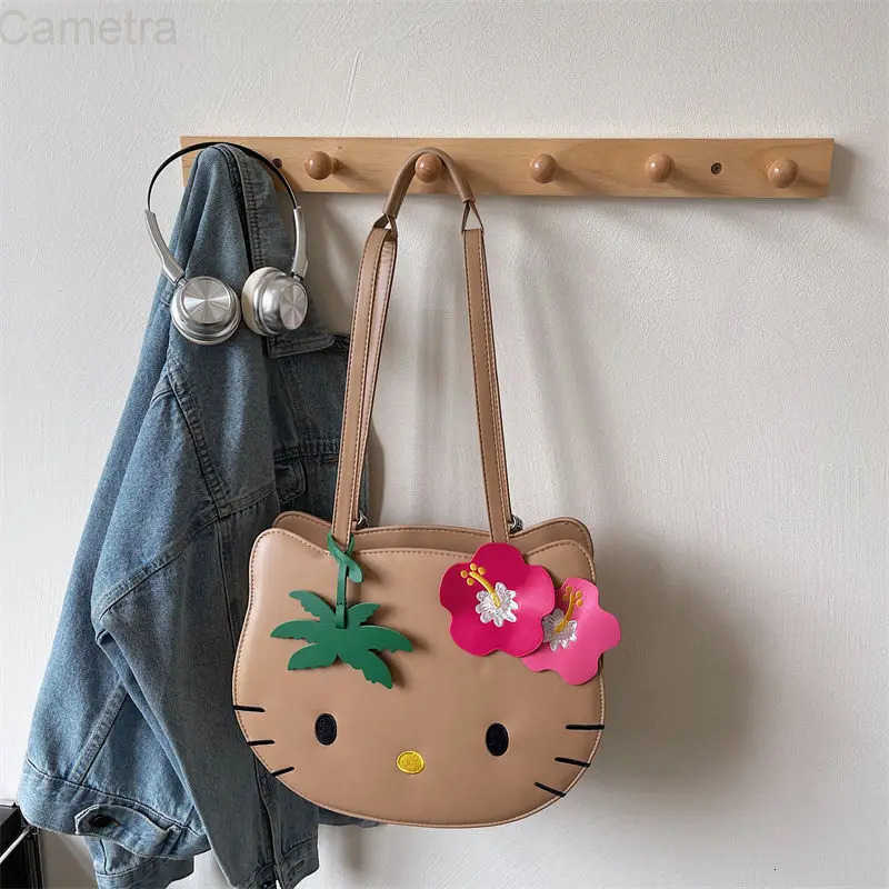 Sanrio Cute cartoon character Hellokitty backpack cute and creative hand-to-wear tote bag large capacity shoulder bag holiday gift H251216