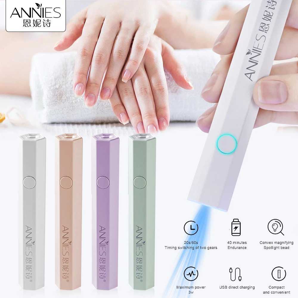 Portable Hand-held Nail Dryer Mini UV Nail Polish/Gel Baking Lamp Fast-dry Photo Lamp 9LEDs UV Flashlight Nail Art ToolsT251216