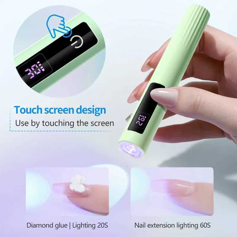LULAA Nails Lamp Quick Drying Nails Light Nails Dryer Handheld Touchscreen Nails Lamp Nails for Salons Home and Travel UseT251216