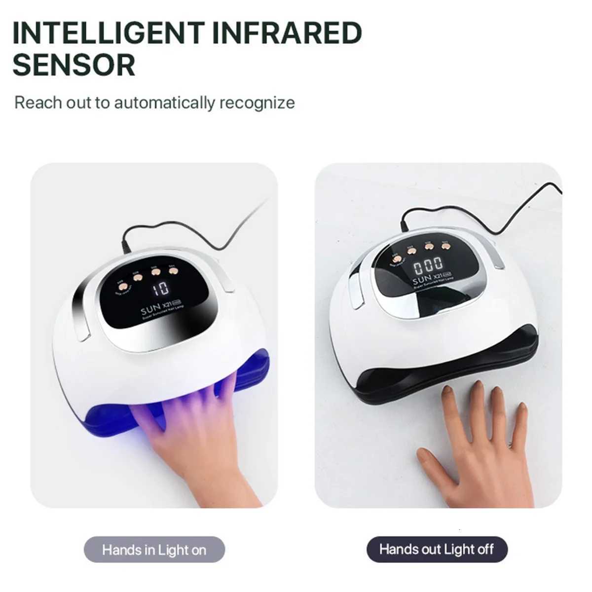 Portable UV LED Nail Lamp with 4 Timers Auto Sensor Faster Nail Dryer Gel Polish Light Professional Nail Lamp for Nails SalonsT251216