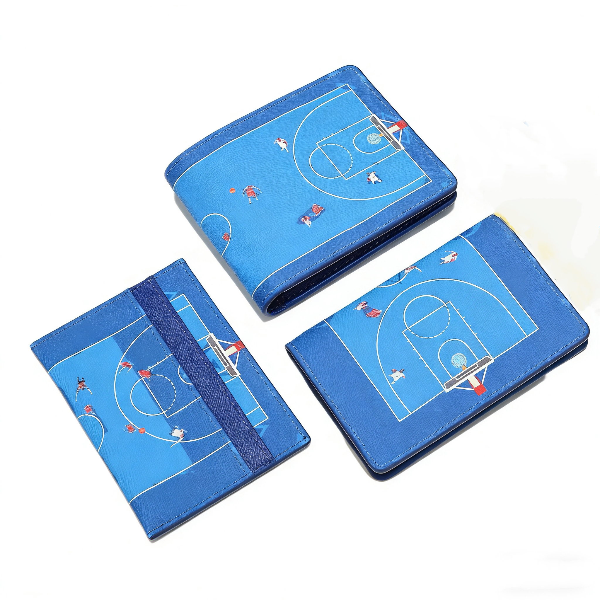 Designer Brand Mens Short Wallet Pink Blue Graffiti Flower Card Holders Women Leather Clutch Bags Card Bags Multi-card Card Bags Luxury Wallets Coin Purses Pouch Bags