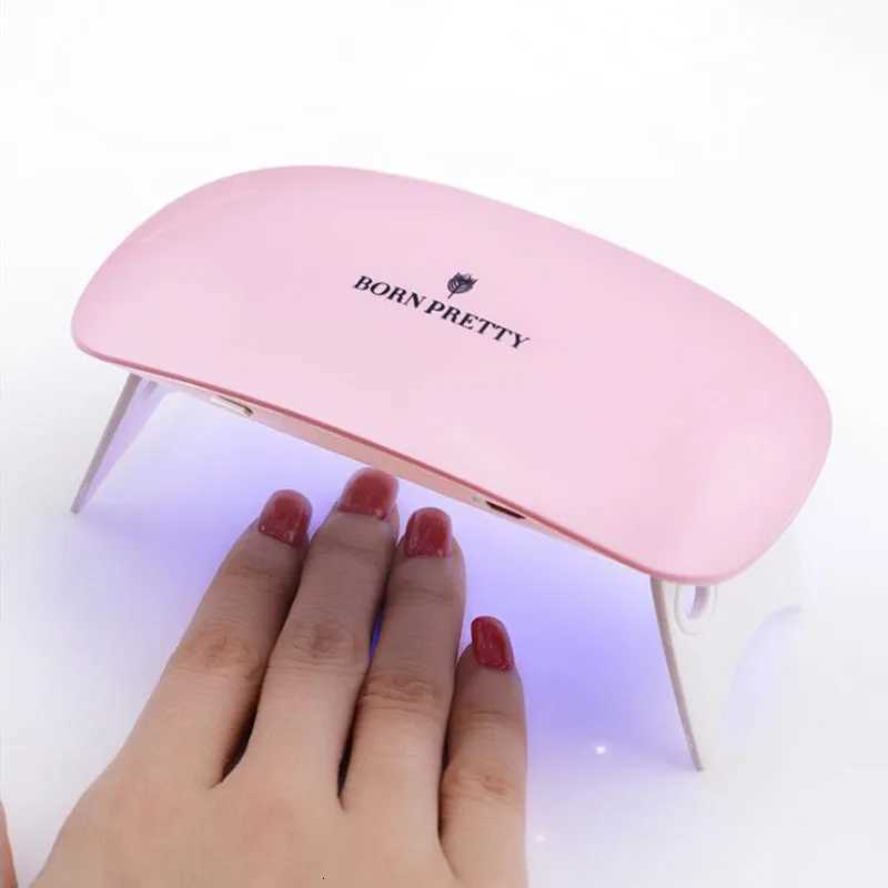 Portable Mini 6W LED Lamp Nail Dryer USB Charge 30s 60s Timer LED Light Quick Dry Nails Gel Manicure For Nail ArtT251216