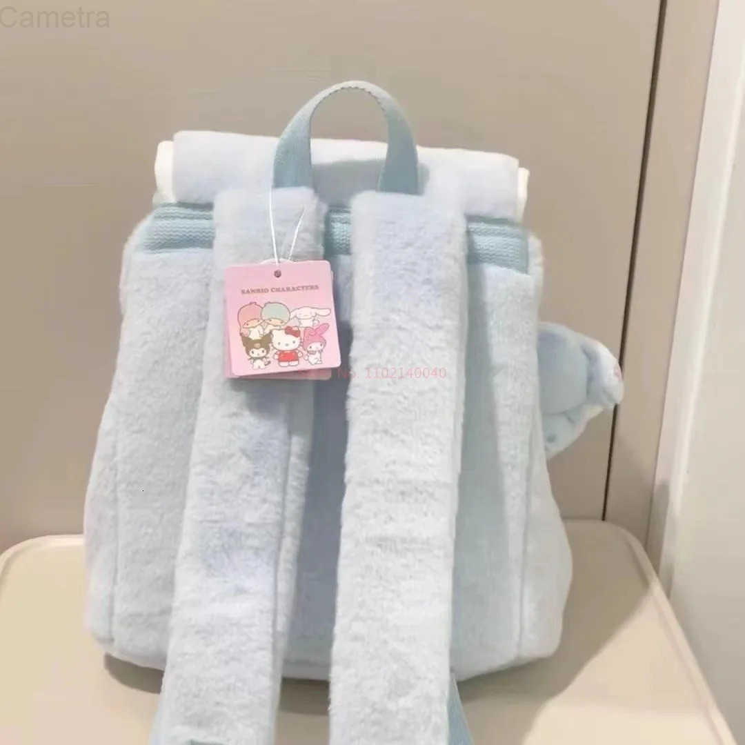 Sanrio Hello Kitty Bag Cinnamoroll WomenS Outing Travel Plush Fuzzy Bag Cute Large Capacity Fluffy Kawaii Backpack For Students H251216