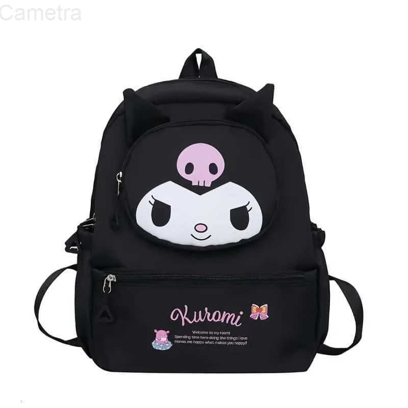 Sanrio kuromi Childrens Backpack Hello Kitty Cartoon Cute Anime Large Capacity Portable Exquisite Coin Wallet Vacation Gift H251216