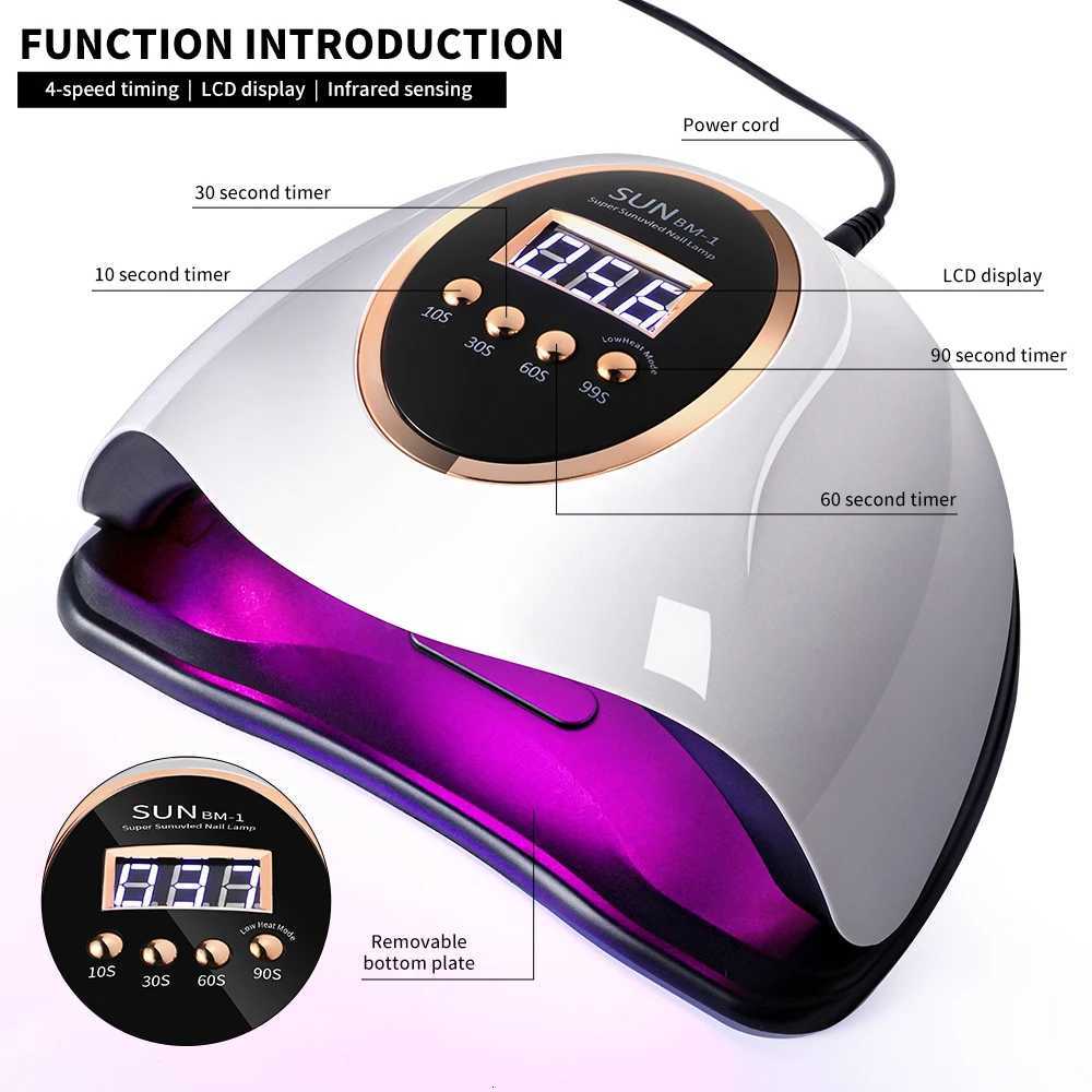 Smart Sensing UV Lamp Dual Light Source Lamp Beads Design Detachable Bottom Plate Professional Nail Gel Dryer for Home SalonT251216
