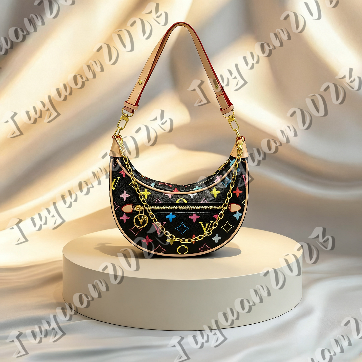 12A Loop bag Croissant bag shoulder hobo designer Purse M81098 Cosmetic half-moon baguette underarm Handbag crossbody Metal Chain Collection luxury Women