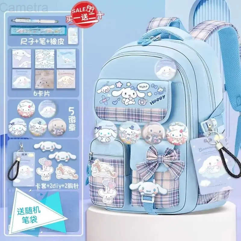 Sanrio Anime Kulomi Backpack Large Capacity Cute Cartnoon Figure Periphery Melody Students Back-To-School Season Stationery Bag Gifts H251216