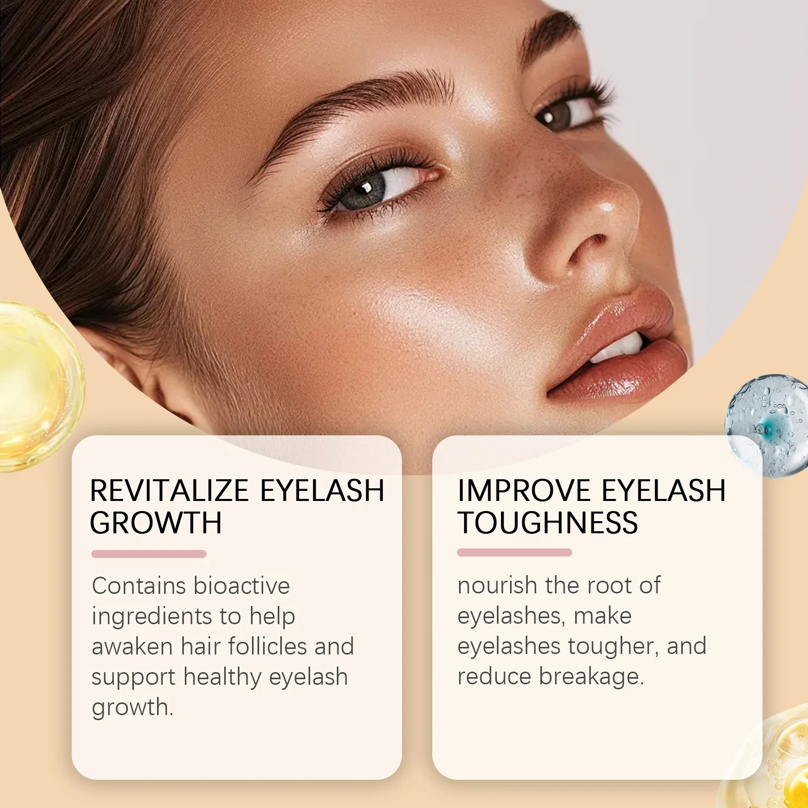 Hoygi 2ml Lash Enhancing Serum Natural Looking Lift and Definition Smudge Proof Flex Hold Formula Clump Free Daily Mascara 251204