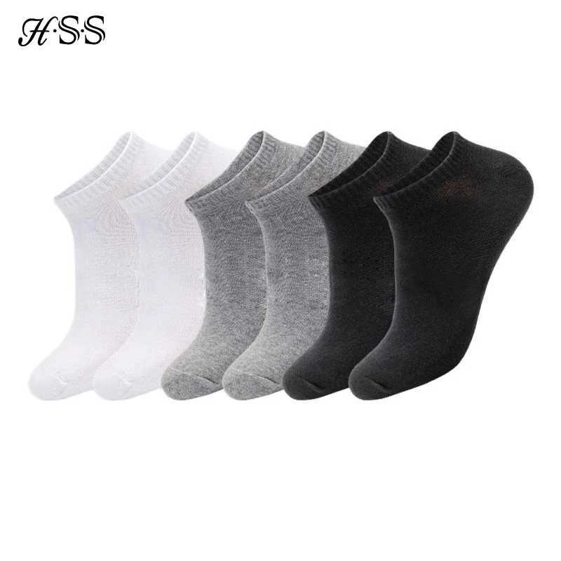 HSS Brand 100 Cotton Men SoCKs Summer THin BreaTHable SoCKs No Show Boat SoCKs BlaCK Short For Students Size 39-44 G251216