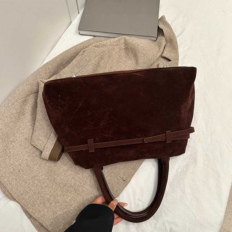 Decorative Design Solid Faux Suede Handbag Large Capacity Hasp Casual Tote Hot Sale Bags for Women Bolsas Femininas M251216