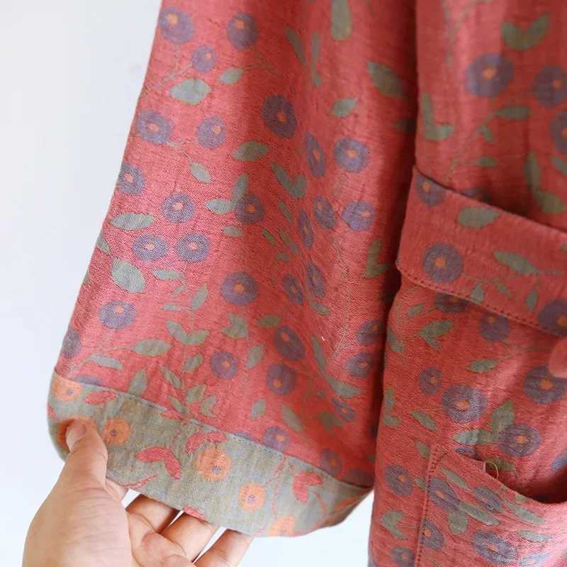 Multi Colors Kimono Bathrobe Womens Pajamas Clothing for Spring and Summer Cotton Loose Home Sleepwear Kimono Robes with Belt C251216