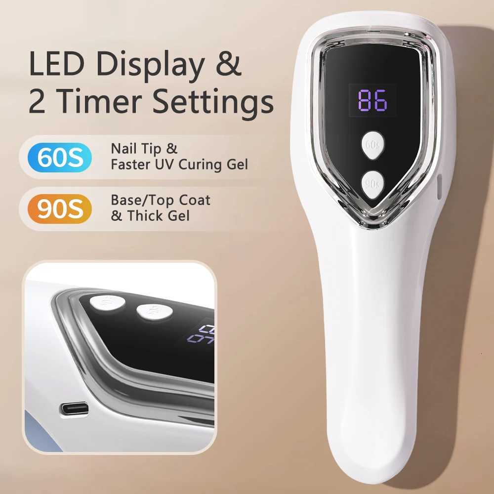 Handheld Nail Lamp Nails Mini Lampe Uv Led Lamp Portable Nail Lamp Flashlight Built-in battery For Nails Wireless Nails Gel LampT251216