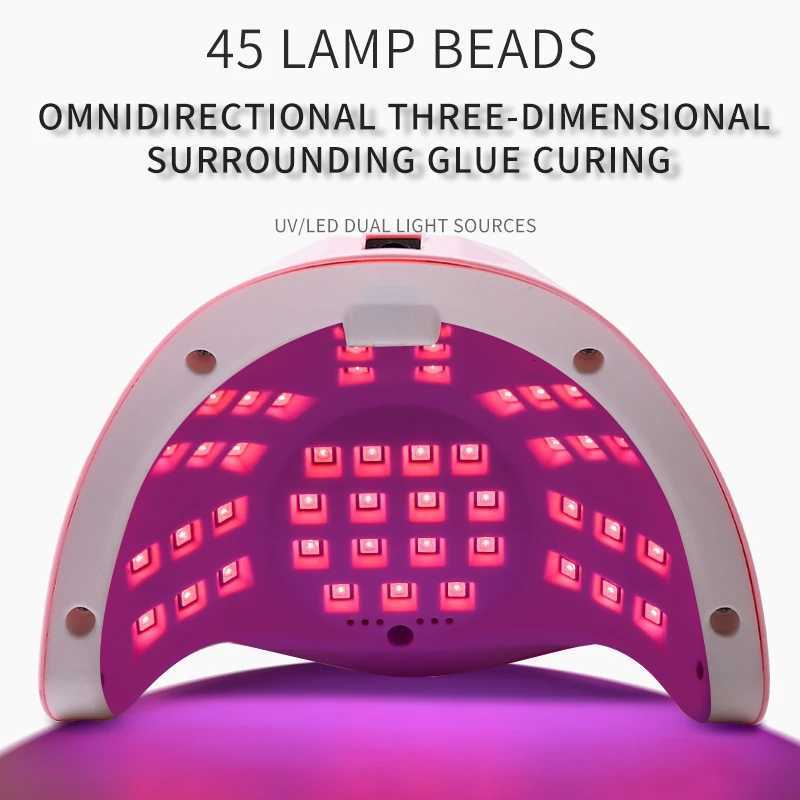 Nail Lamp - Red Light Led Anti-Blackening Preventing Hand Blackening High-Powercuring Machine Uv Led Manicure Drying GelT251216