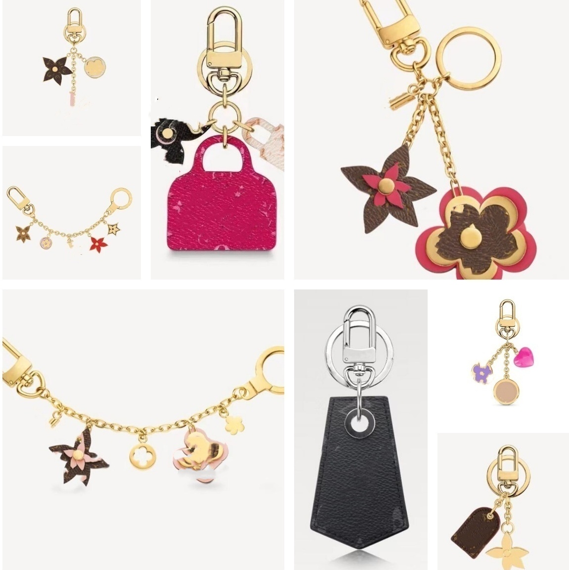 designer keychain luxury letters women keychain 20 styles wallet Car Key Chain men Buckle jewelry Keyring Keychains Lanyards