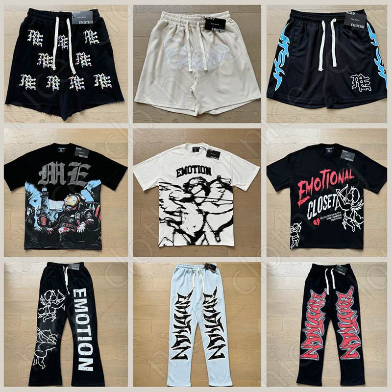 Mixed emotion designer t shirt hoodie Mens wemens Letter t shirt High Street fashion hip-hop retro casual cotton printed shorts sleeveds shirts size s-xl