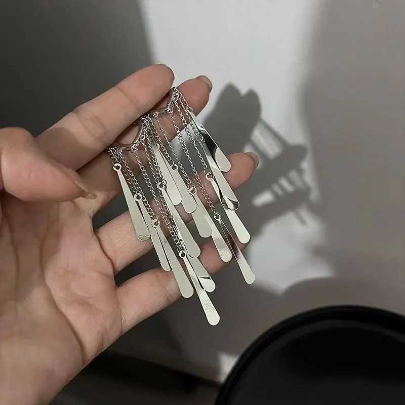 925 Sterling Silver Long Tassel Earrings Luxury Ear Hoop for Women Fine Jewelry Wedding Party Gifts Cute Accessories G251216