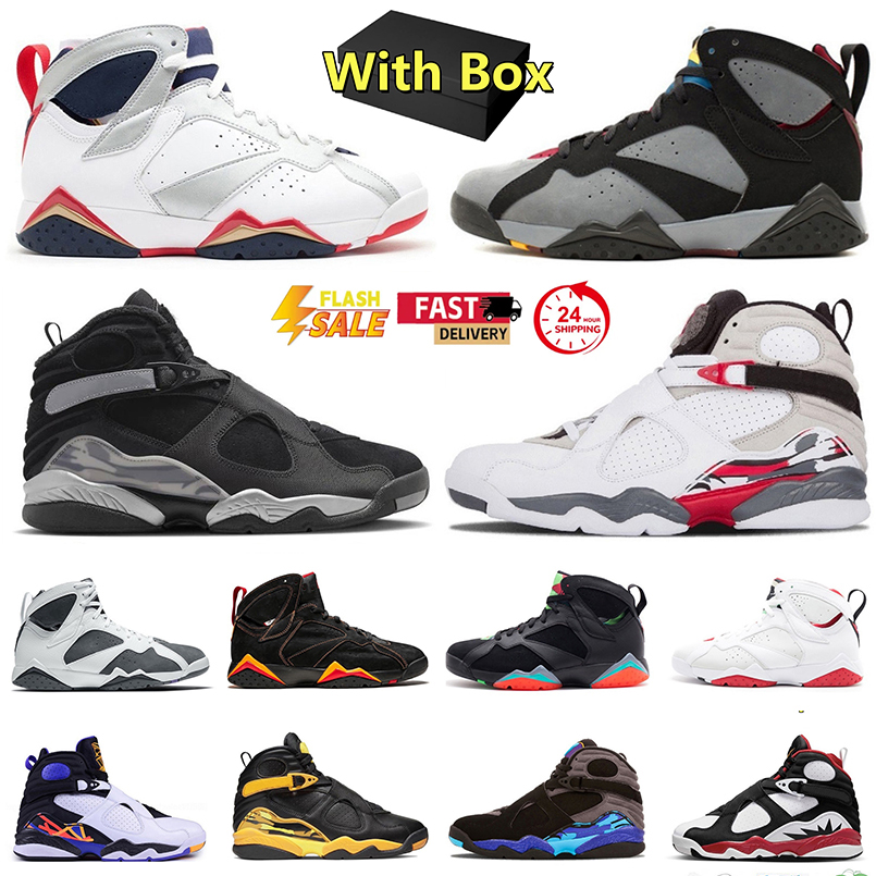 Basketball Shoes 8 8s Bugs Bunny Designer Shoe 7 7s Men Women Sport Sneakers Winterized Gunsmoke Bordeaux Flint Hare Patent Three Peat Leather Fashion Trainers