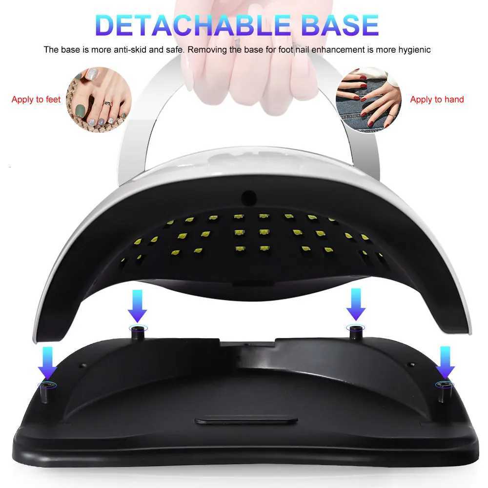 72LED UV Nail Art Lamp Professional High Power Nail Dryer with Sensor Fast Curing Gel Nail Polish Drying Lamp Nail Salon ToolsT251216