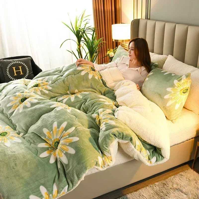 Daisy Super Thick Warm Autumn Winter Blankets for Beds Lambswool Thicken Warmth Blanket Soft Fluffy Weighted Blanket Comforter H251216 - view 4