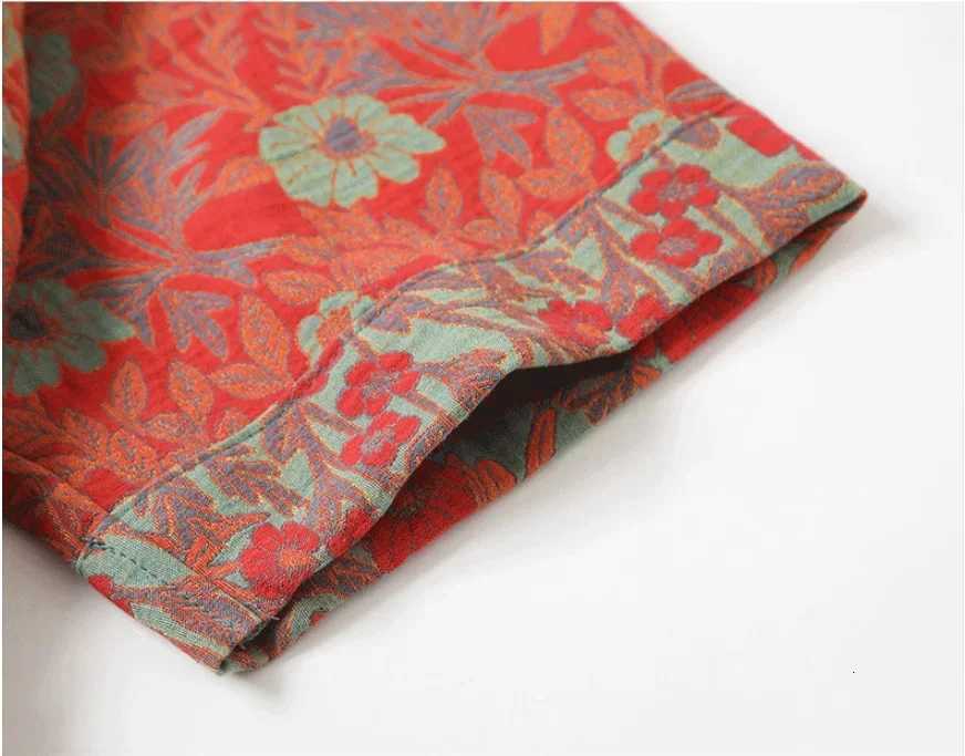 Cotton Printed Womens Bathrobe for Spring and Autumn Pajamas Home Clothing Multi Colors Quick Drying Bathrobes Female C251216