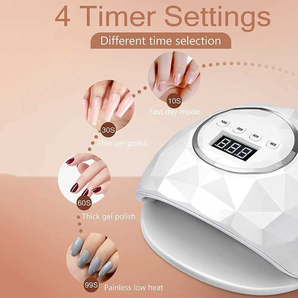 UV LED Lamp For Nails Drying Manicure Lamp With Memory Function LCD Display Professional LED Nail Lamp For Nail Art Salon ToolsT251216