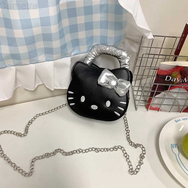 Sanrio Hello Kitty Shoulder Bag Kawaii Anime Large Capacity Versatile Kt Women Crossbody Handbag Storage Bag Cute Girl Gift Wholesale H251216