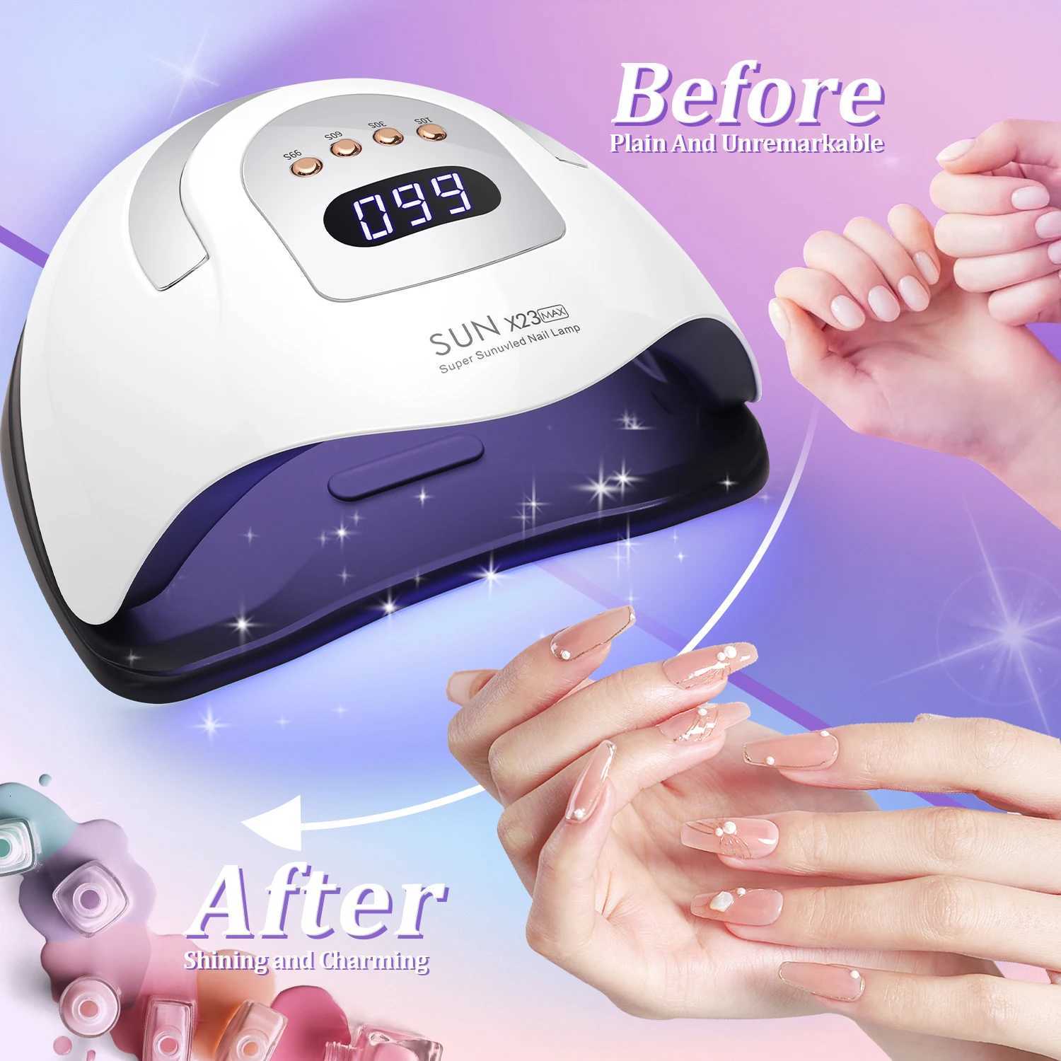 DianaBeauty 380W 81LEDs UV LED Lamp for Nails Powerful Nail Dryer For Curing All Gel Nail Polish Drying UV Light for ManicureT251216
