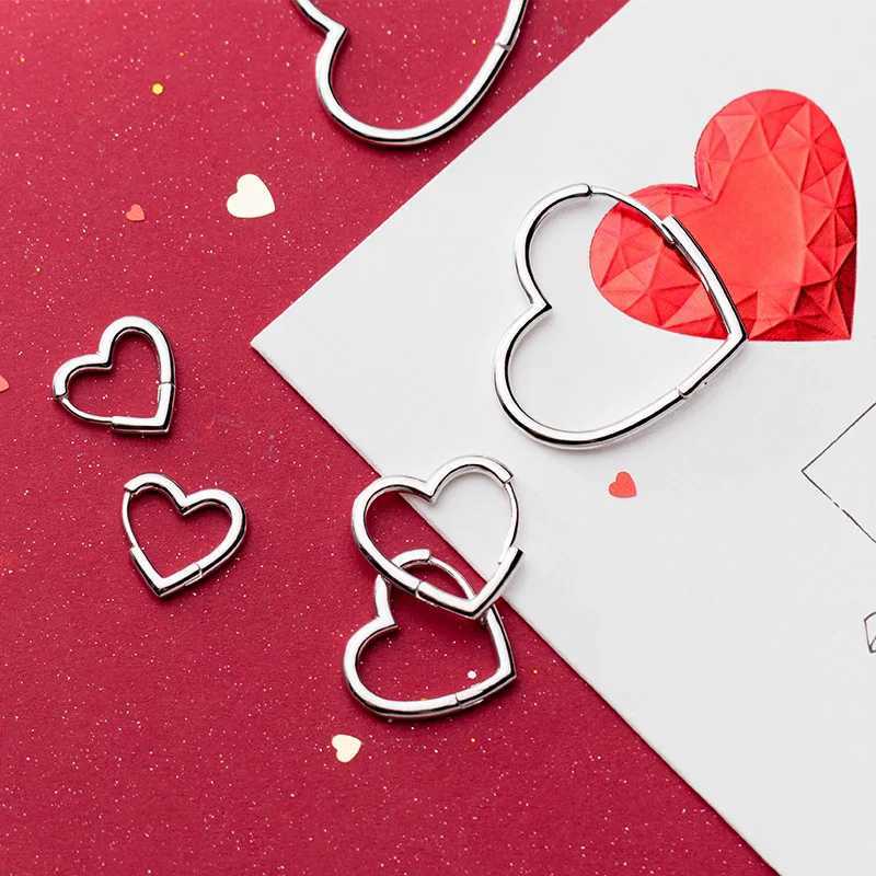 La Monada Big Hoop Earrings For Women Silver 925 Fine Women Earrings Jewelry Silver Heart Hoop Earrings 925 Silver Women G251216