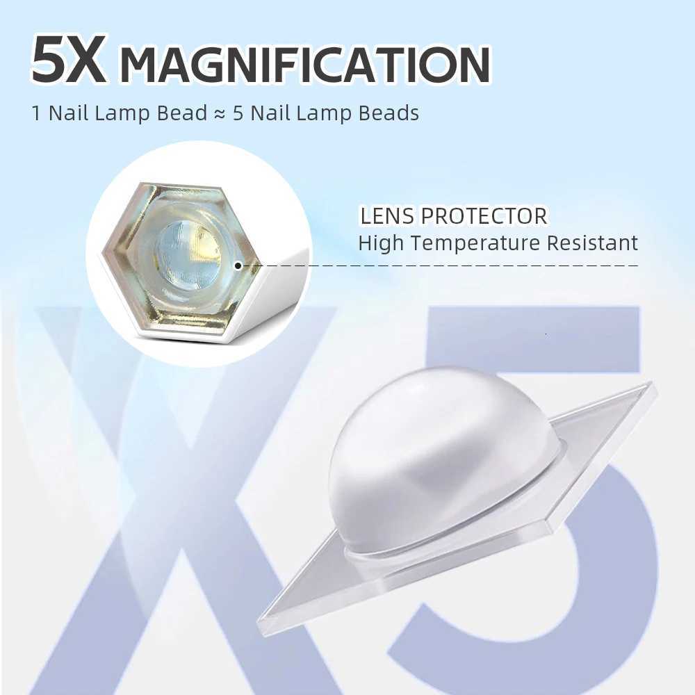 Handheld Portable Mini Nail Dryer Lamp UV LED Nail Light For Curing All Nail Gel USB Rechargeable Nail Art Tool Home Travel UseT251216
