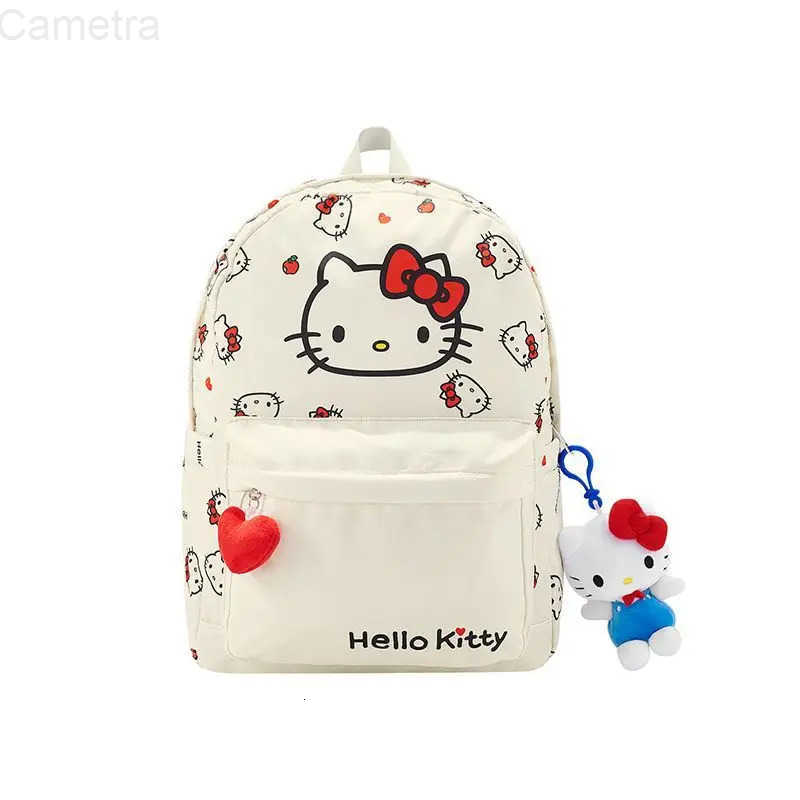 Sanrio Cute cartoon character Hello Kitty genuine backpack Cute original design book bag Exquisite large capacity backpack Holiday gift H251216