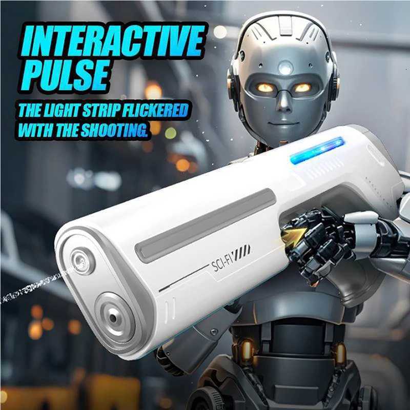 Childrens Fully Automatic Water Storage Gun Large Capacity Electric Water Absorbing Toy Gun Summer Outdoor Water Toy Gift H251216