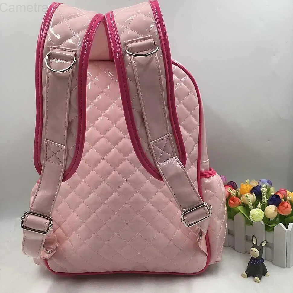 Sanrio 5-12 years old girls hello Kitty cute PU shiny school bag kindergarten girls cartoon backpack children waterproof backpack H251216