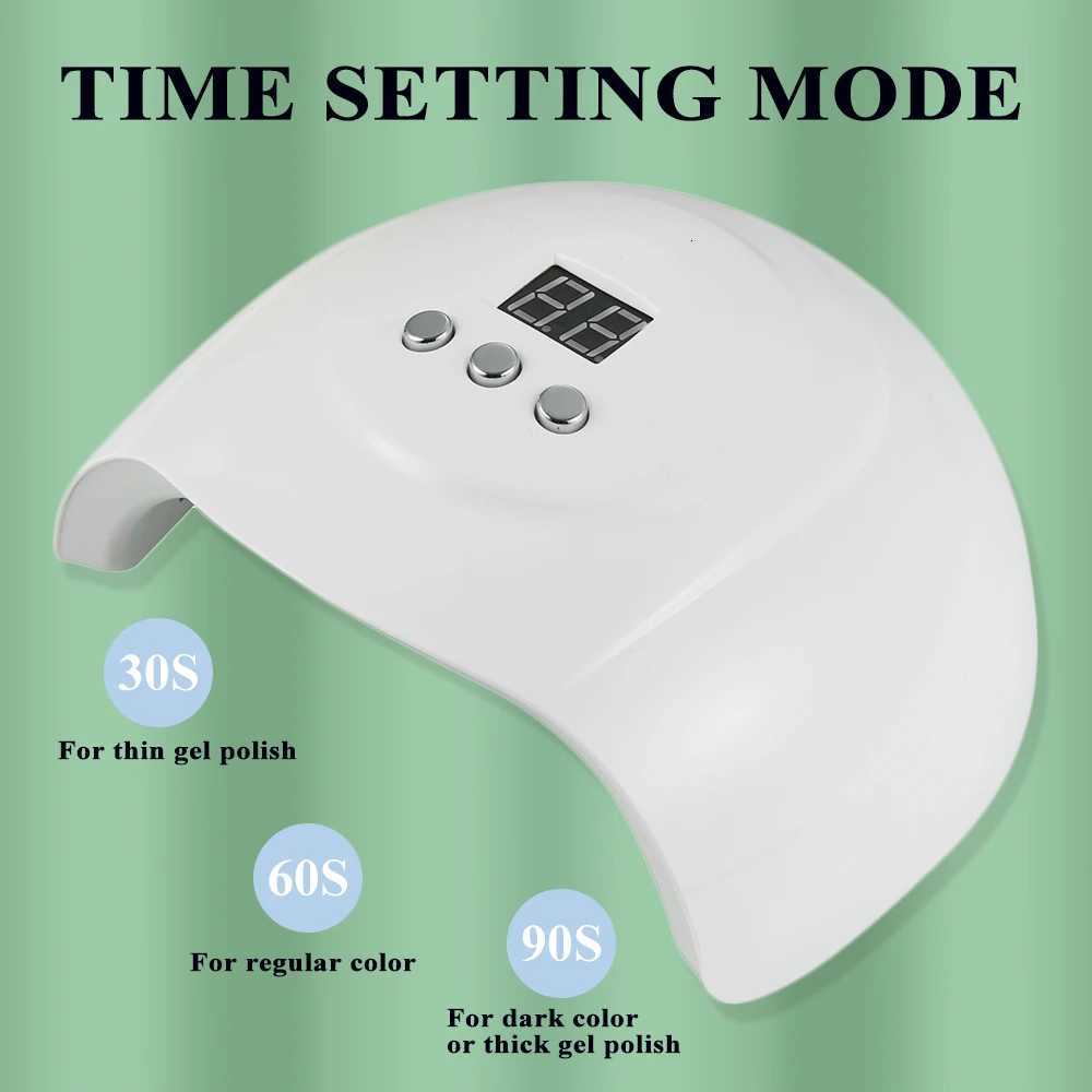 48w Portable USB Nail Dryer 24pcs Beads UV Led Nail Lamps UV Light For Nails Gel Polish Drying Machine Manicure Salon ToolT251216