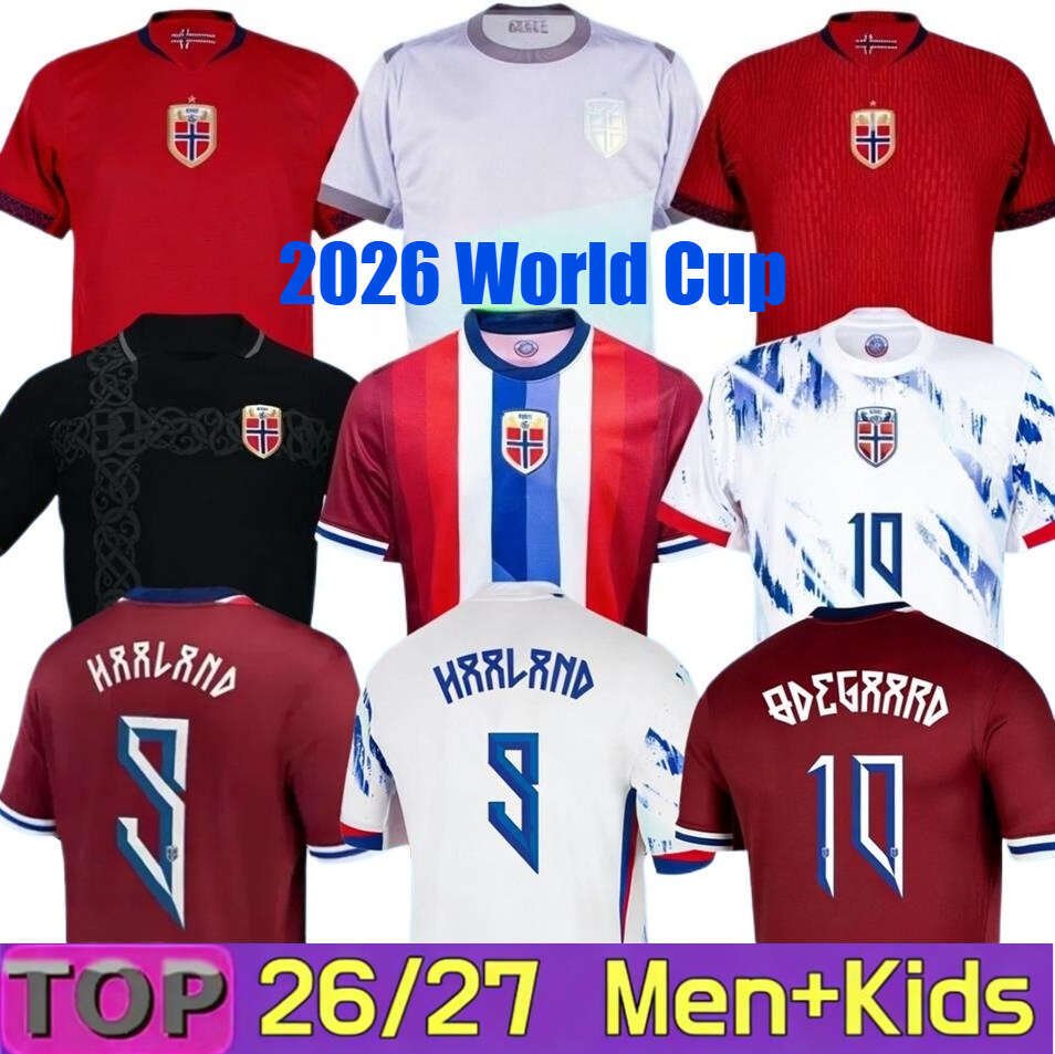 Norway Jersey 2026 World Cup HAALAND Soccer Jerseys SORLOTH NUSA AASGAARD HORN MYHRE DONNUM RYERSON MOLLER WOLFE AJER STRAND 25 26 noruega Football Shirt Men Kids Kit