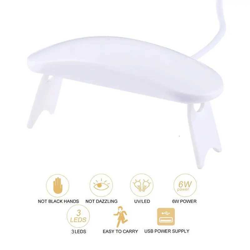 Portable Nail Dryer Lamp UV LED Nail Light For Curing All Gel Polish USB Rechargeable Quick Dry Manicure Machine Nail Art ToolsT251216