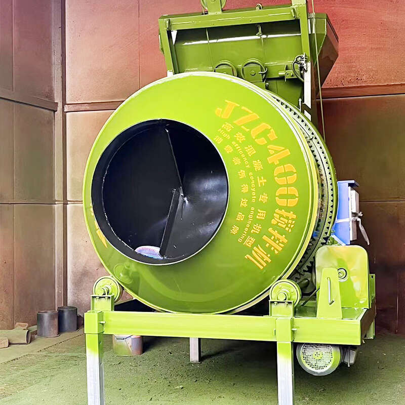 Compact Mini Portable Concrete Mixer with Polyethylene Drum Lightweight for Home Renovation and Garden