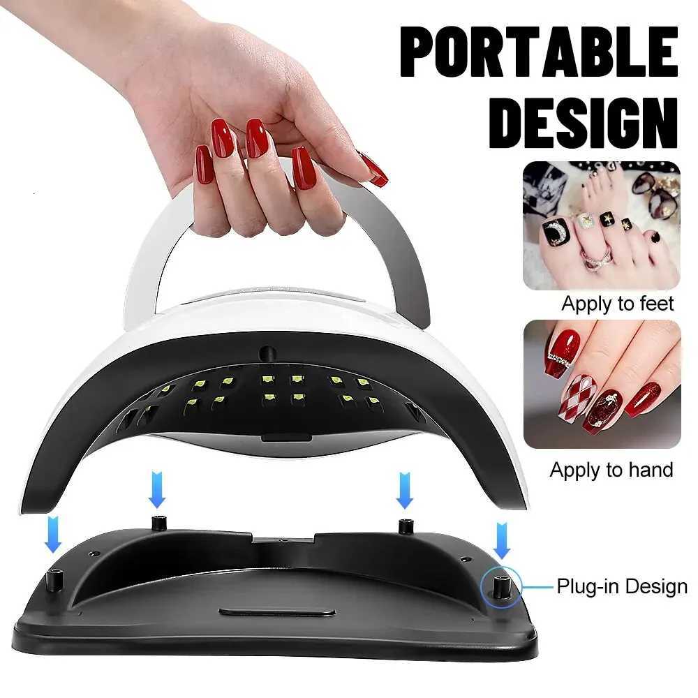 UV LED Nail Lamp High Power Nail Gel Light Professional Manicure Nail Lamp Nail Dryer With Automatic Sensor And 4 Timer SettinT251216