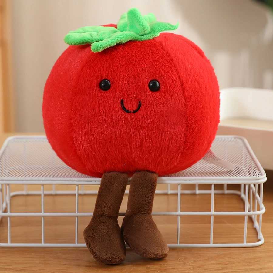 Cute Cartoon Tomato Plush Figure Doll Fruit Vegetable Food Stuffed Toy Decor Birthday Gift Ideal for All Ages X251216