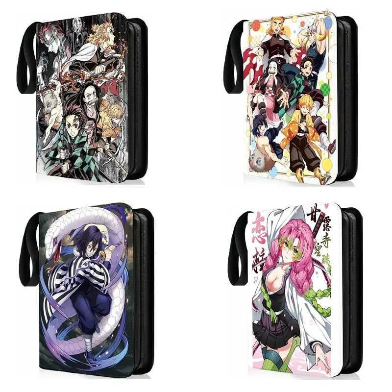 Demon Slayer Anime Collectible Card Album Can Hold 400-900 Collectible Game Cards Binder Holder Zipper Child Christmas Toy Gifts C251216